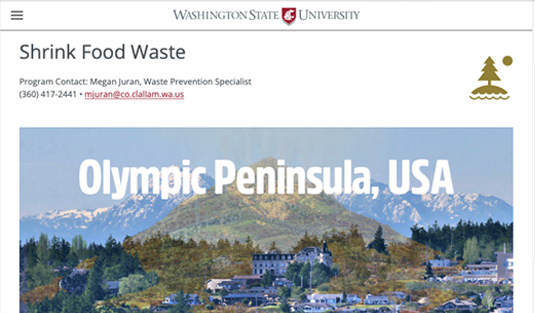 Olympic peninsula how it looks under a mountain of food waste